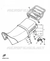 SELLE pour Yamaha XT600H (32.4KW) de 1986
