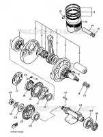 VILEBREQUIN / PISTON pour Yamaha XT600H (32.4KW) de 1986