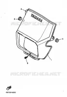 CARENAGES 1  pour Yamaha XT600H (32.4KW) de 1986