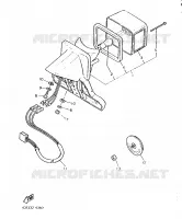 FEU ARRIERE pour Yamaha XT600H (32.4KW) de 1986