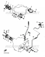 POMPE A HUILE pour Yamaha XT600H (32.4KW) de 1986