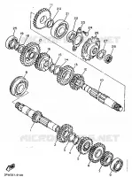 TRANSMISSION pour Yamaha XT600H (33.OKW) de 1989