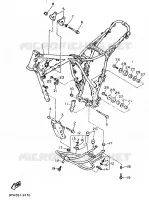 CADRE pour Yamaha XT600H (33.OKW) de 1989