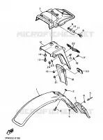 GARDE BOUE pour Yamaha XT600H (33.OKW) de 1989