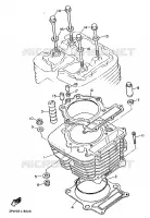 CYLINDRE pour Yamaha XT600H (33.OKW) de 1989
