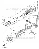 AMORTISSEUR ARRIERE pour Yamaha XT600H (33.OKW) de 1989