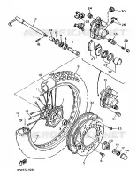 ROUE AVANT pour Yamaha XT600H (33.OKW) de 1989