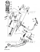 MAITRE CYLINDRE DE FREIN ARRIERE pour Yamaha XT600H (33.OKW) de 1989