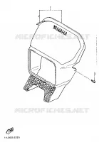 CARENAGE AVANT pour Yamaha XT600H (33.OKW) de 1989