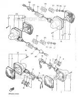 CLIGNOTANT pour Yamaha XT600H (33.OKW) de 1989