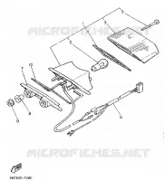 FEU ARRIERE pour Yamaha XT600H (33.OKW) de 1989