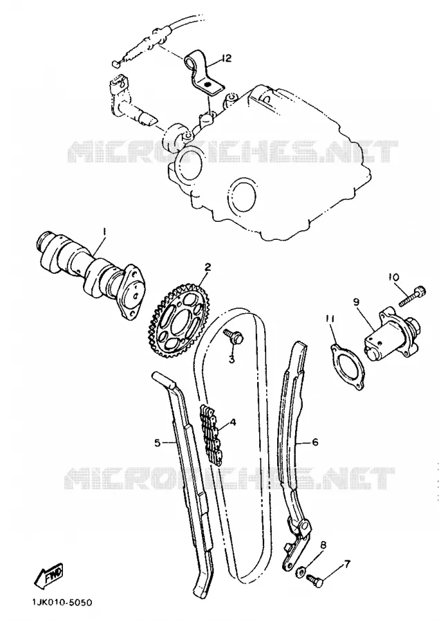 ARBRE A CAMES / CHAINE DE DISTRIBUTION Yamaha MOTO 600 1987 XT  XT600