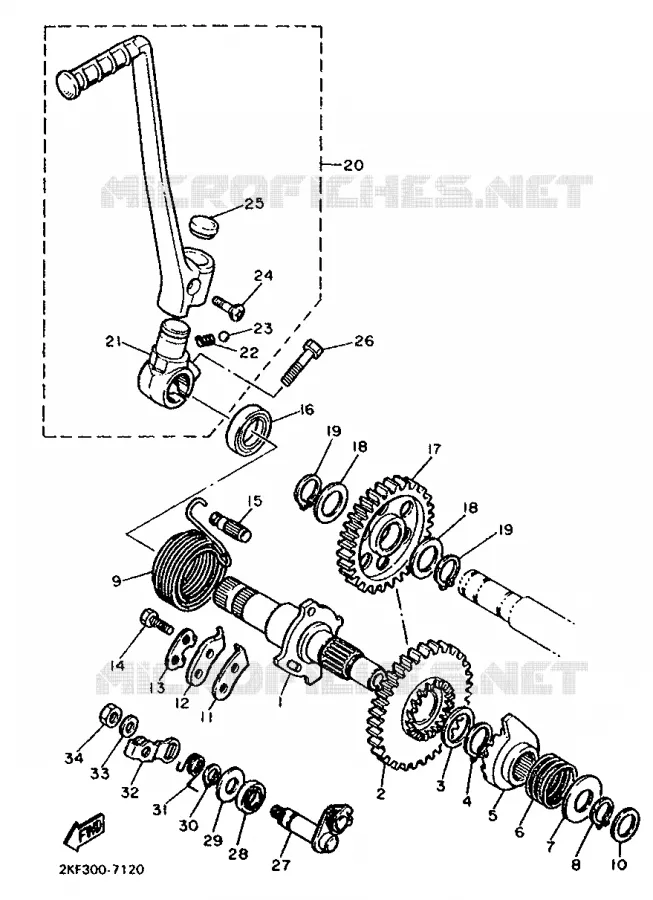 DEMARREUR Yamaha MOTO 600 1993 XT  XT600K