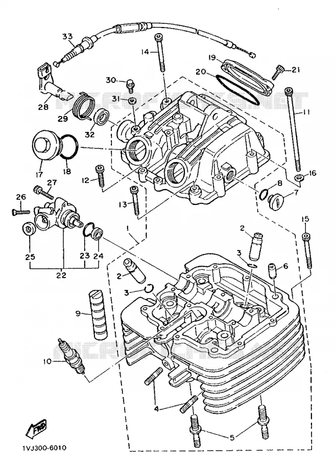 CULASSE Yamaha MOTO 600 1986 XTZ  XT600Z