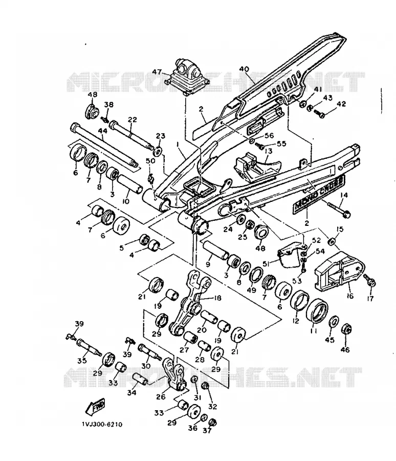 BRAS ARRIERE Yamaha MOTO 600 1986 XTZ  XT600Z