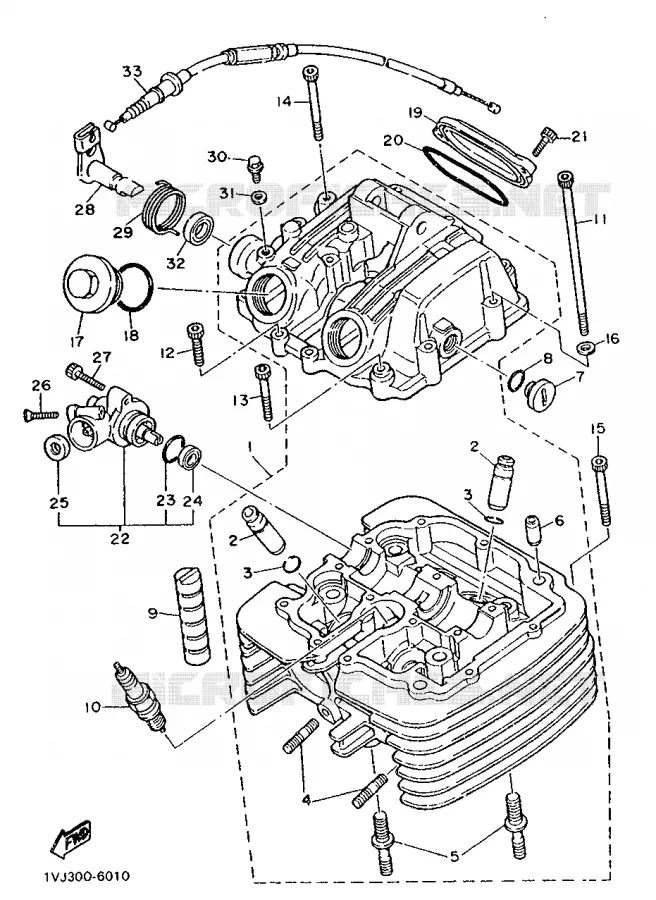CULASSE Yamaha MOTO 600 1986 XTZ  XT600Z