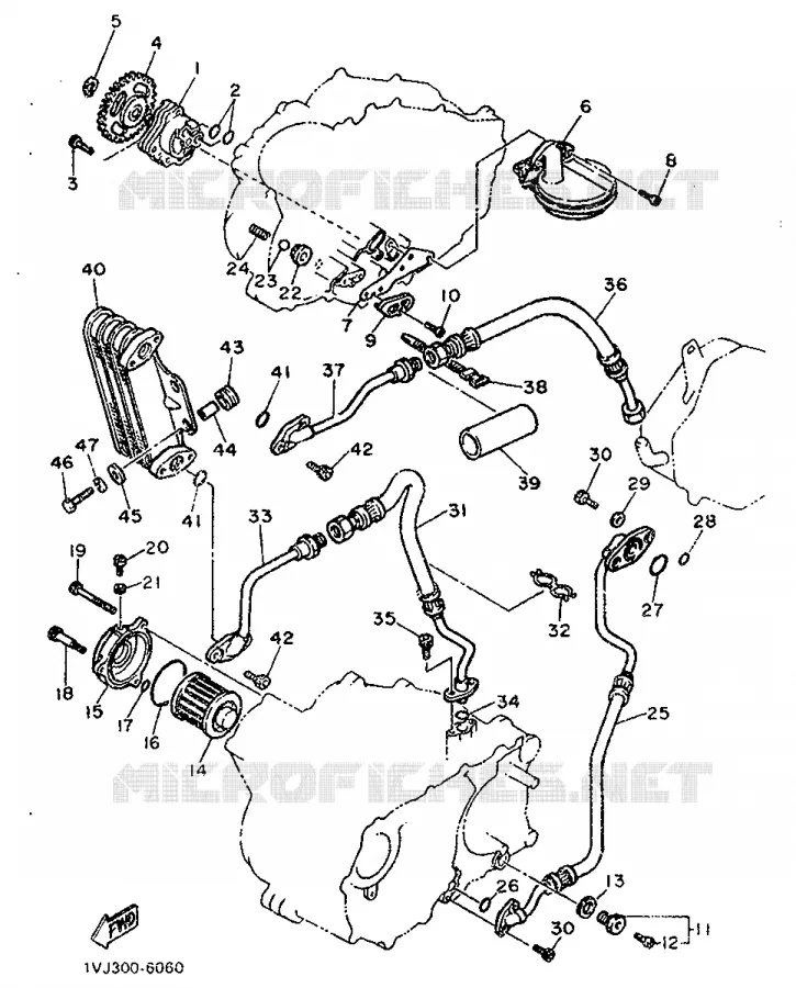 POMPE A HUILE Yamaha MOTO 600 1986 XTZ  XT600Z