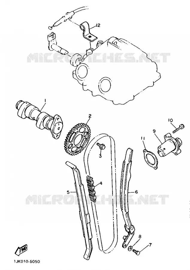 ARBRE A CAMES / CHAINE DE DISTRIBUTION Yamaha MOTO 600 1987 XTZ  XT600Z
