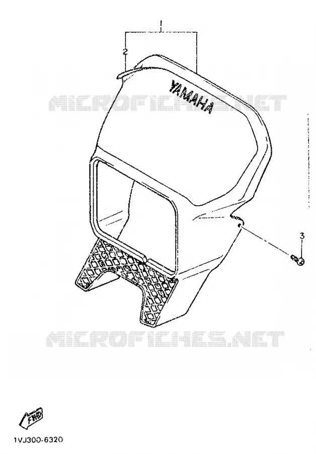 CARENAGES 1  Yamaha MOTO 600 1987 XTZ  XT600Z