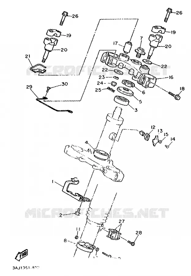 DIRECTION Yamaha MOTO 600 1988 XTZ  XT600Z