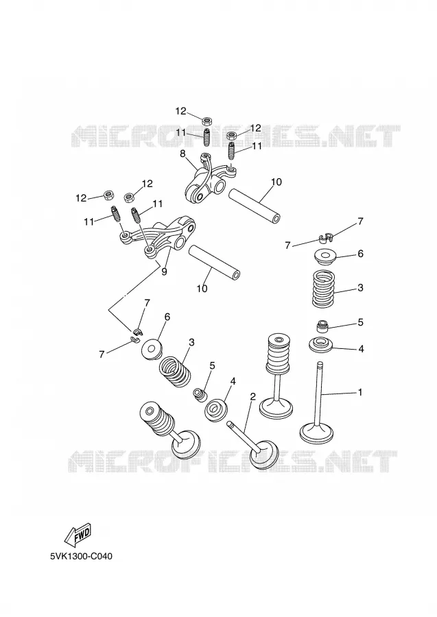 SOUPAPE Yamaha MOTO 660 2005 XTR  XT660R