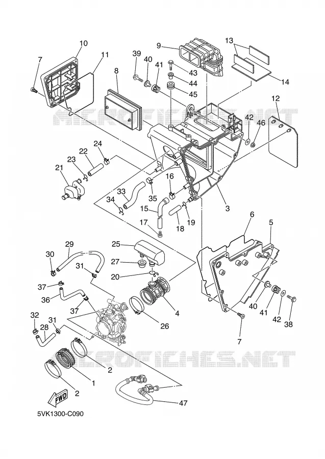 ADMISSION Yamaha MOTO 660 2005 XTR  XT660R