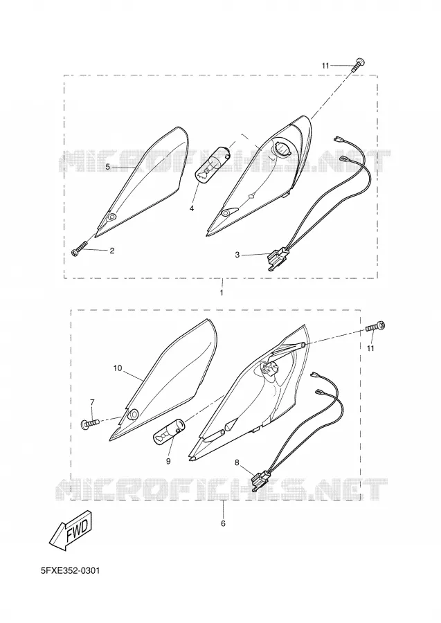 CLIGNOTANT Yamaha SCOOTER 50 2002 BWS  CW50RS