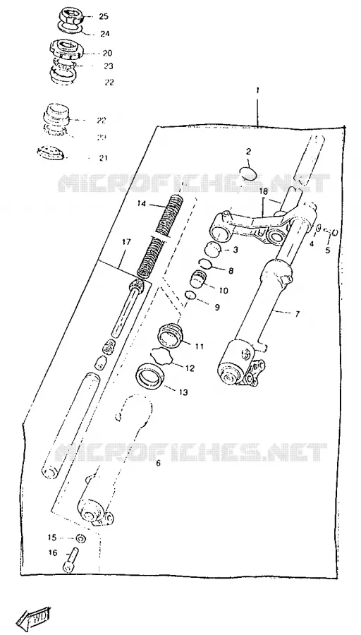 FOURCHE Yamaha SCOOTER 50 1996 ROCKET  CW50RSP