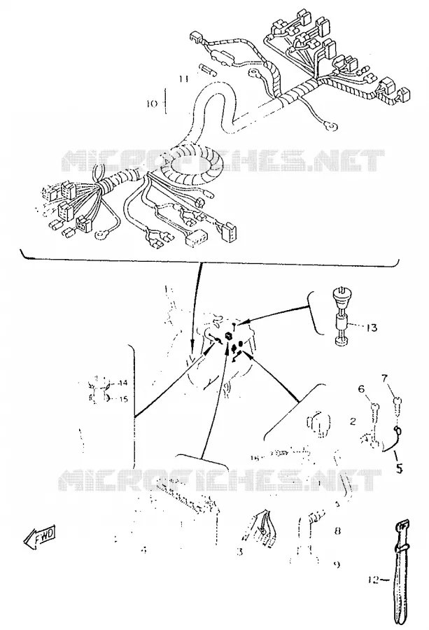 PARTIE ELECTRIQUE 2 Yamaha SCOOTER 50 1996 ROCKET  CW50RSP