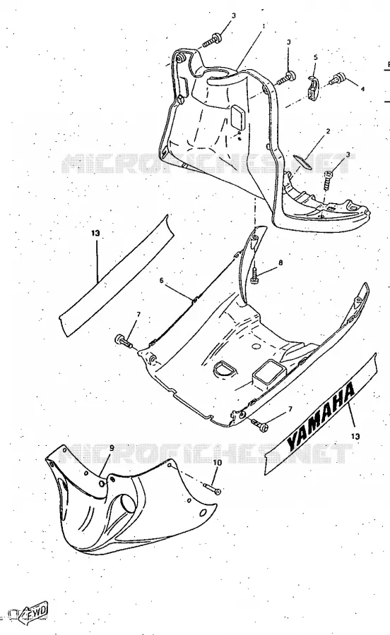 PROTEGE JAMBES Yamaha SCOOTER 50 1997 ROCKET  CW50RSP