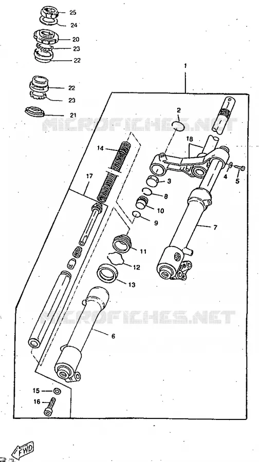 FOURCHE Yamaha SCOOTER 50 1998 ROCKET  CW50RSP