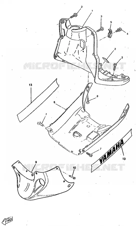 PROTEGE JAMBES Yamaha SCOOTER 50 1998 ROCKET  CW50RSP