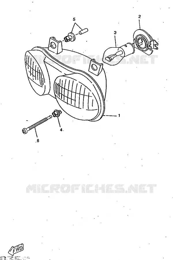 PHARE  Yamaha SCOOTER 50 1998 ROCKET  CW50RSP