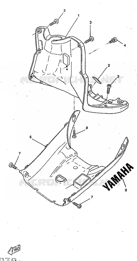 PROTEGE JAMBES Yamaha SCOOTER 50 1998 BOOSTER  CW50RSX