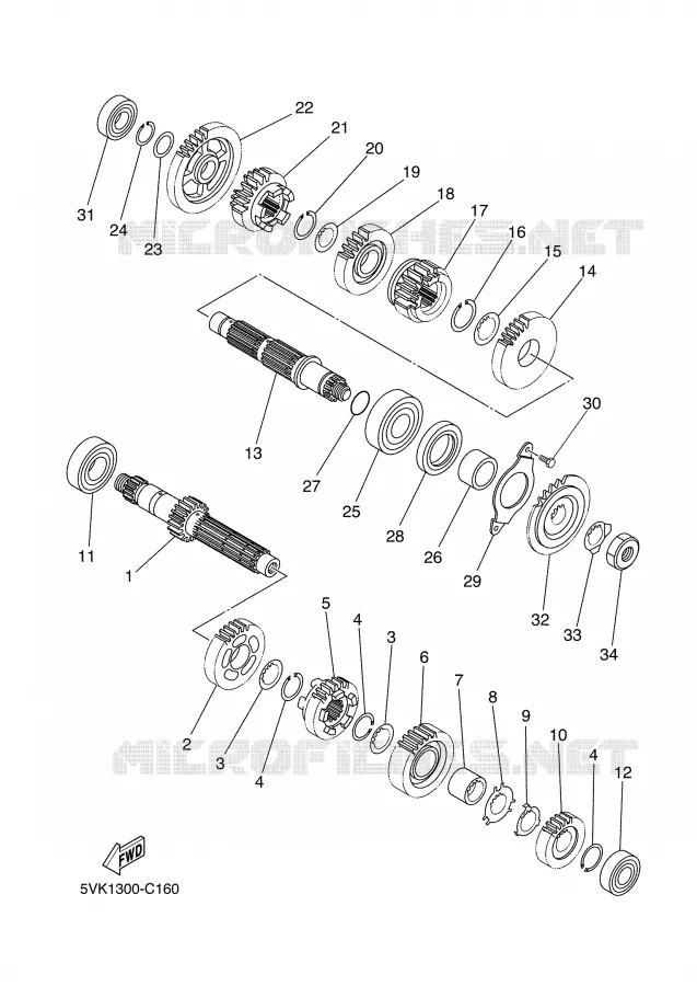 TRANSMISSION Yamaha MOTO 660 2007 XTR  XT660R