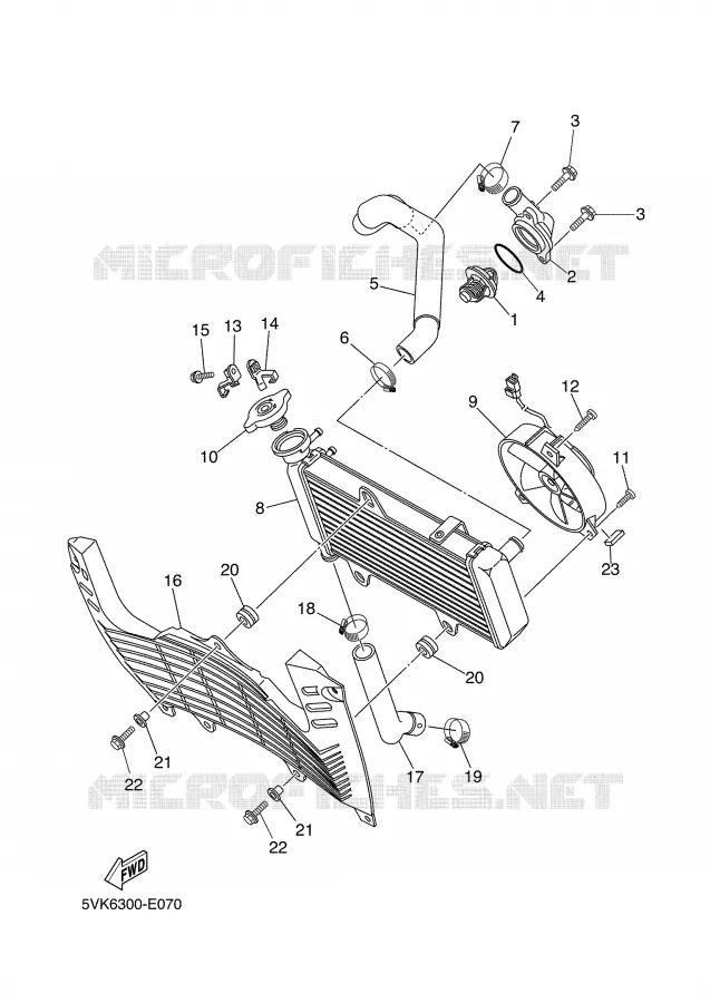 RADIATEUR / DURITES Yamaha MOTO 660 2006 XTX  XT660X