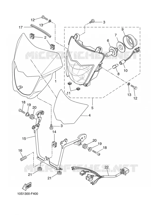 PHARE  Yamaha MOTO 660 2008 XTX  XT660X