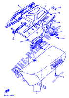 SELLE / PORTE BAGAGES pour Yamaha XTZ660 de 1991