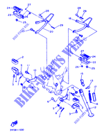 SUPPORT / REPOSE PIEDS pour Yamaha XTZ660 de 1991
