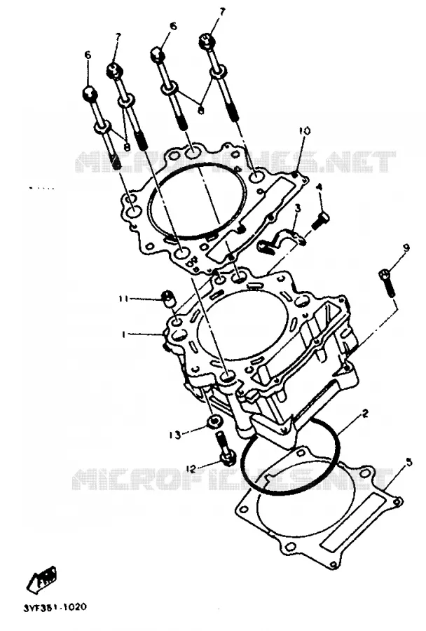 CYLINDRE Yamaha MOTO 660 1991 TENERE  XTZ660