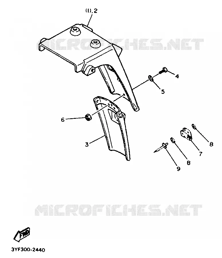 PIÈCES OPTIONNELLES - PARTIE CYCLE Yamaha MOTO 660 1992 TENERE  XTZ660