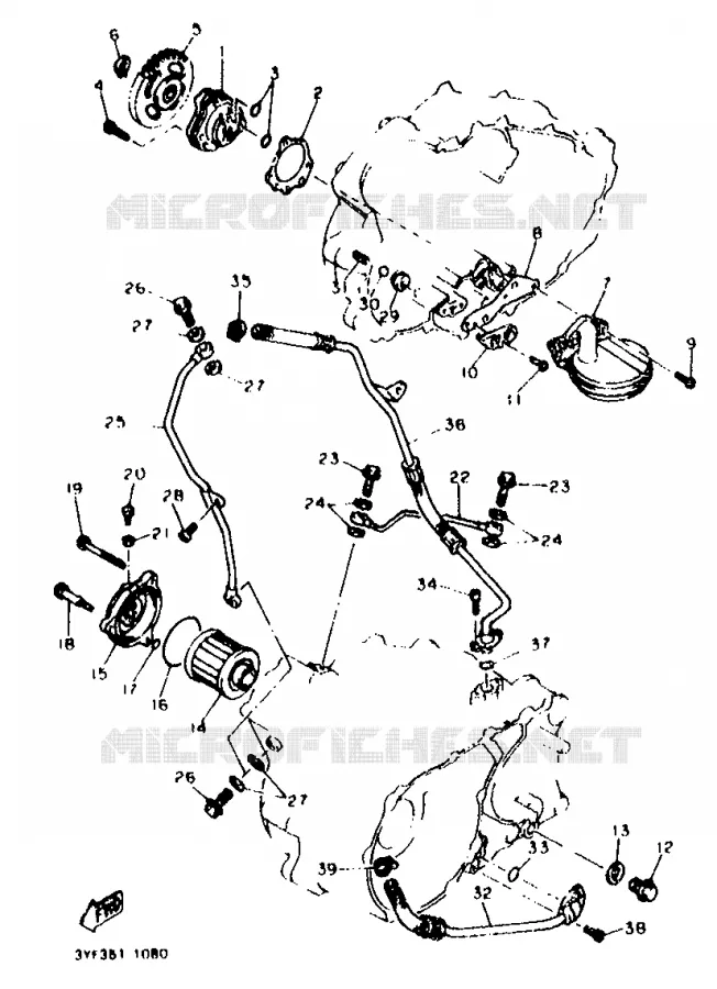 POMPE A HUILE Yamaha MOTO 660 1992 TENERE  XTZ660