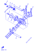 BARILLET DE SELECTION / FOURCHETTE pour Yamaha XTZ660 de 1993