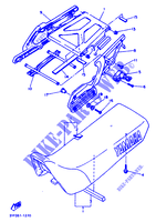 SELLE / PORTE BAGAGES pour Yamaha XTZ660 de 1993