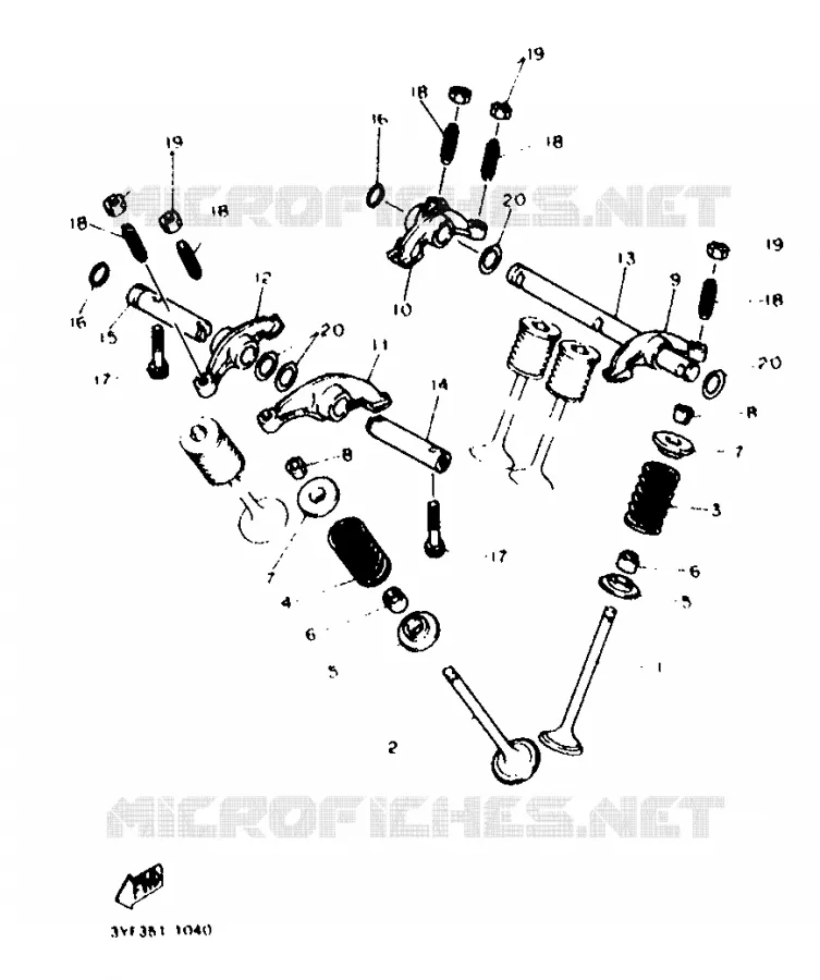 SOUPAPE Yamaha MOTO 660 1994 TENERE  XTZ660