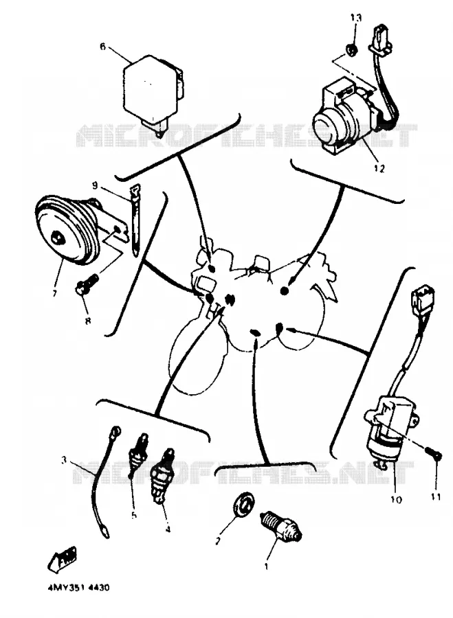 PARTIE ELECTRIQUE 2 Yamaha MOTO 660 1996 TENERE  XTZ660