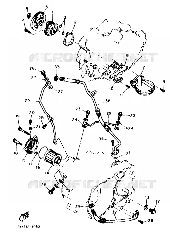 POMPE A HUILE Yamaha MOTO 660 1996 TENERE  XTZ660
