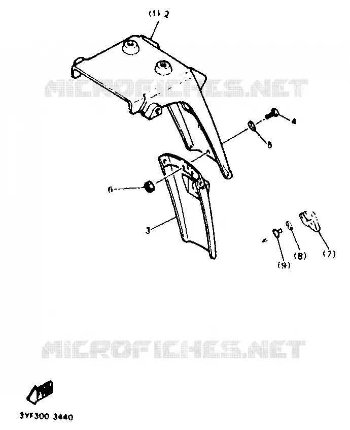 PIÈCES OPTIONNELLES - PARTIE CYCLE Yamaha MOTO 660 1996 TENERE  XTZ660