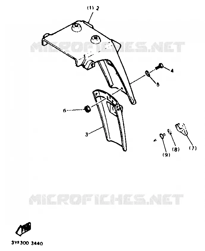 PIÈCES OPTIONNELLES - PARTIE CYCLE Yamaha MOTO 660 1996 TENERE  XTZ660