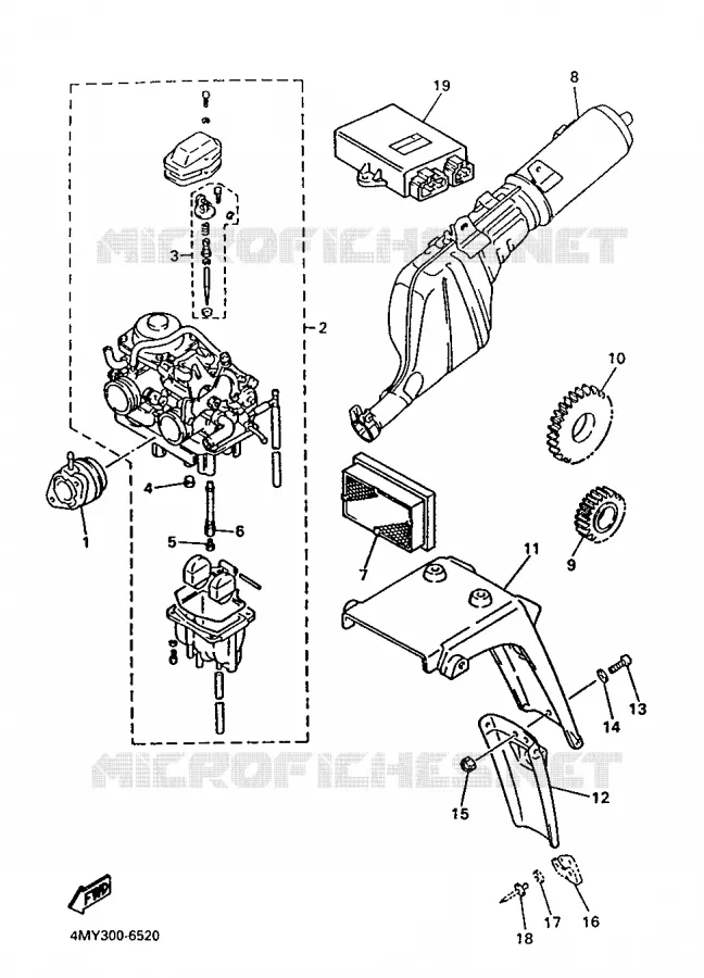 ALTERNATIVE MOTEUR  Yamaha MOTO 660 1996 TENERE  XTZ660